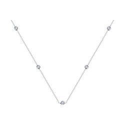 Колье из серебра с фианитами (Арт.94070543)