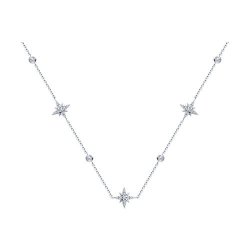 Колье из серебра с фианитами (Арт.94070686)