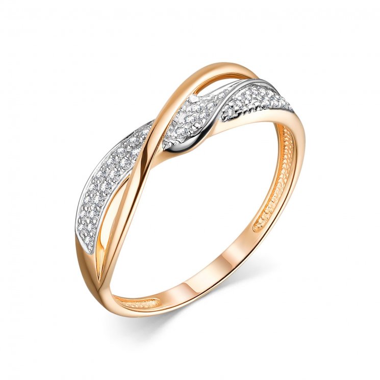 Золотое кольцо с бриллиантом Алькор КЮЗ (Золото) 13867-100