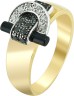 Кольцо золотое с бриллиантами и ониксом «Attachement New 11» Guy Laroche (арт.TG044XDBN)