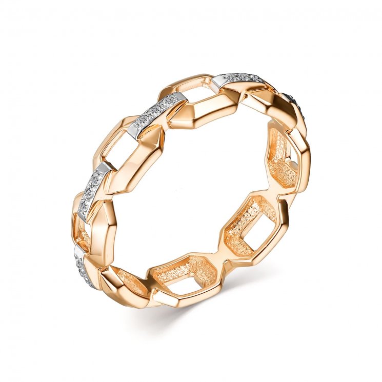 Кольцо из золота с бриллиантом Алькор КЮЗ (Золото) 14013-100
