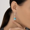 Серьги из серебра с фианитами «Морской Бриз» Соколов (арт.94-122-02298-2)