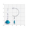 Серьги из серебра с фианитами «Морской Бриз» Соколов (арт.94-122-02298-2)