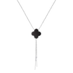 Ожерелье из серебра с керамикой (Арт.tc-n01589-b-w-x-x-x)
