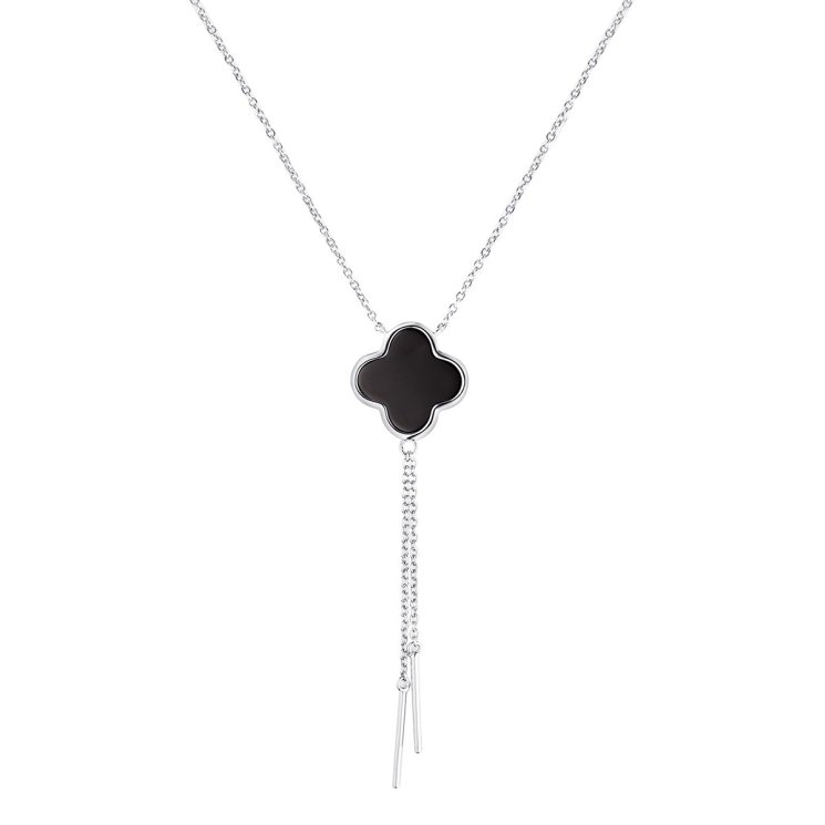 Ожерелье из серебра с керамикой (Арт.tc-n01589-b-w-x-x-x)
