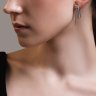 Серьги из белого золота с бриллиантами (Арт.1022084-3)