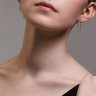 Серьги из белого золота с бриллиантами (Арт.1022084-3)