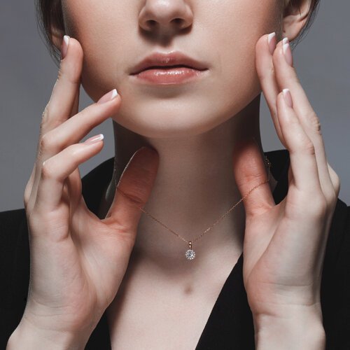 Колье из золота с бриллиантами (Арт.1070181)