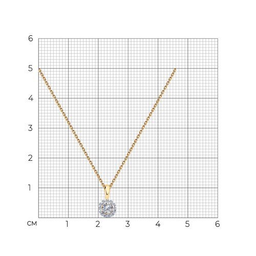 Колье из золота с бриллиантами (Арт.1070181)