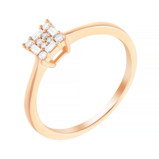 Кольцо золотое с бриллиантами «Pink Grace» JVG (арт.MR89095-RG_KO_PINK)