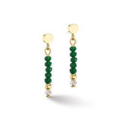 Пусеты dark green la_2033_21-0521