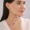 Кольцо из белого золота с бриллиантами и изумрудом «Изумрудный Лабиринт» SOKOLOV (арт.3010777-3)