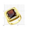 Кольцо из золочёного серебра с ситаллом (Арт.93-310-01698-1)