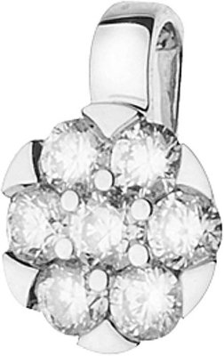 Кулон из белого золота с бриллиантом (Арт.de130gb2)