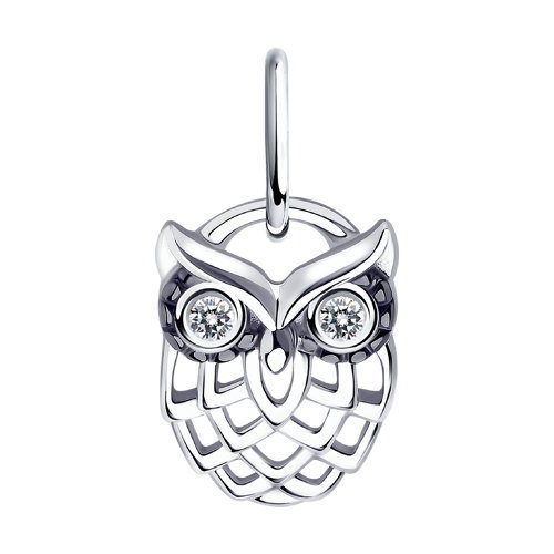 Подвеска из серебра с фианитами (Арт.94-130-01084-1)