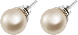 Серьги из серебра с жемчугом (Арт.aas-13-10-2-s)