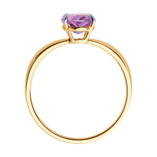 Кольцо золотое с аметистом «Лаванда грёз» SOKOLOV (арт.51-310-01929-4)