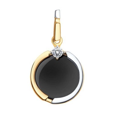 Подвеска золотая пробы 585 с агатом (Арт.51-330-01871-1)