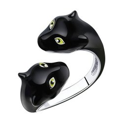 Кольцо из серебра с эмалью (Арт.94013552)
