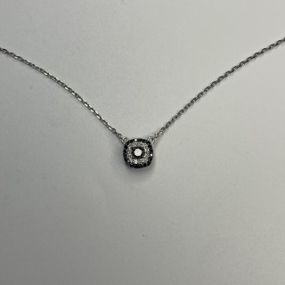 Ожерелье из белого золота с бриллиантами «Black Classic Shine» Estet (арт.01Л622341-1)