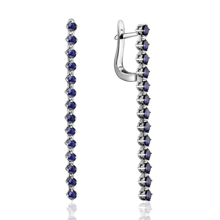Серьги из золота Русские Самоцветы (Арт.53973)