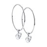 Серьги из серебра с фианитами (Арт.94023271)
