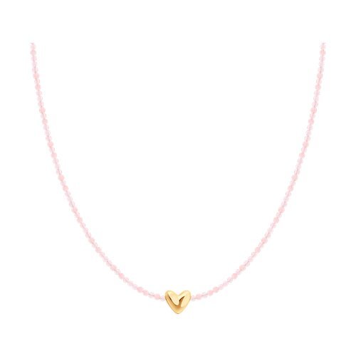 Колье золотое пробы 585 с кварцем (Арт.770519)