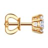 Серьга из золота с бриллиантом выращенным (Арт.9170004-5)