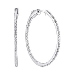 Серьги из серебра с фианитом (Арт.cz-e02948-x-w-x-x-w)