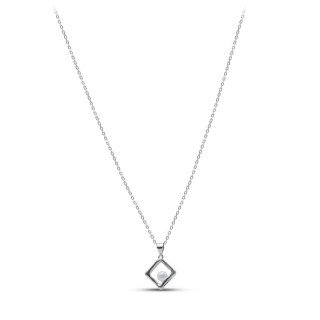Ожерелье серебро с жемчугом «Серебряные крылья Pearl Square» Silver Wings (арт.0522-31307a)