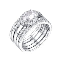 Кольцо из серебра с фианитом (Арт.cz-r01483-x-w-w-x-w)