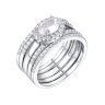 Кольцо из серебра с фианитом (Арт.cz-r01483-x-w-w-x-w)