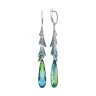 Серьги из серебра с ситаллами и фианитами (Арт.92023035)