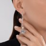 Серьги из серебра с миксом камней (Арт.92025323)