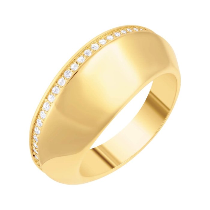 Кольцо из золота с бриллиантом (Арт.4963_ygdw_ko_yg)