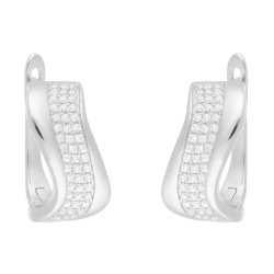 Серьги из серебра с куб. цирконием (Арт.mp-e00236-x-w-x-x-w)