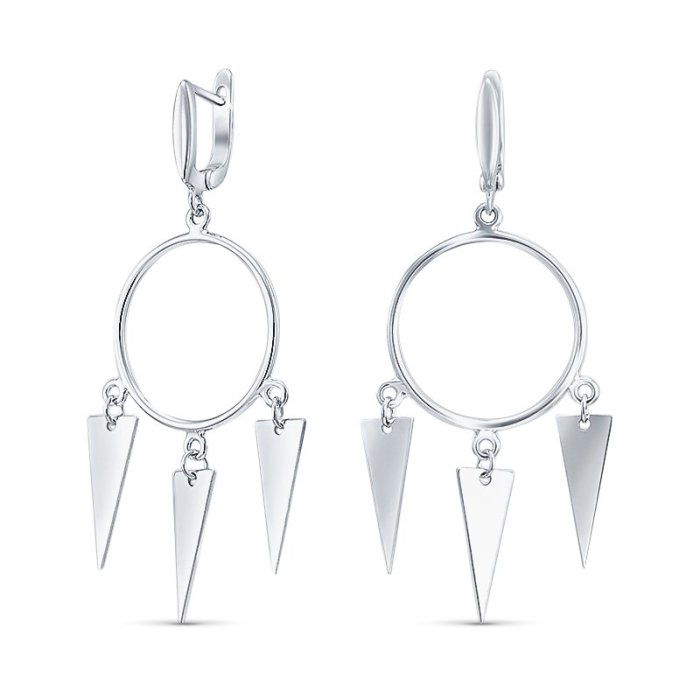 Серьги Серебряные крылья (Арт.02fye9875-113_)