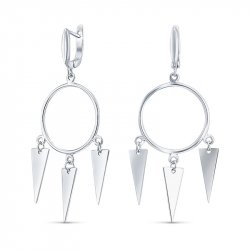 Серьги Серебряные крылья (Арт.02fye9875-113_)