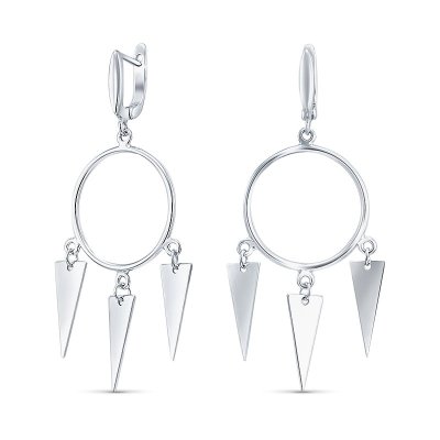 Серьги Серебряные крылья (Арт.02fye9875-113_)