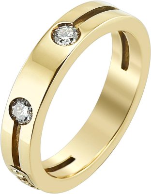 Кольцо из золота с бриллиантом (Арт.an20935_b030_y_w)