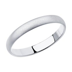 Обручальное кольцо из серебра (Арт.94110032)