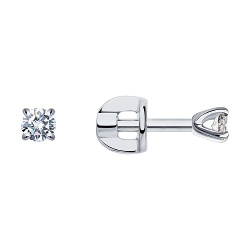 Серьги из белого золота с бриллиантами (Арт.1021824-3)
