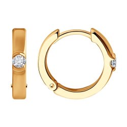 Серьги из золота с бриллиантами (Арт.1022085)