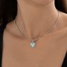 Подвеска из серебра с фианитами и эмалью (Арт.94-130-02335-1)