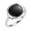Кольцо с керамикой и фианитами «Ceramic Noir» Fresh Jewelry (арт.TC-R01385-B-W-X-X-W)