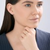 Кольцо из белого золота с выращенным бриллиантом «Чистый Свет» SOKOLOV (арт.1012854-3-5)