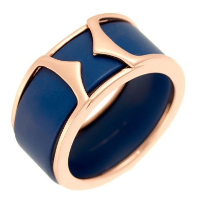Кольцо с керамикой «Ceramic Wave» серебро 925 Fresh Jewelry (арт.TM-R00869-Вl-G-X-X-X)