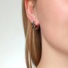 Серьги из золота с бриллиантами и сапфирами (Арт.2020458)
