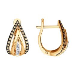 Серьги из золота с бриллиантами (Арт.1022238)