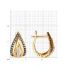Серьги из золота с бриллиантами (Арт.1022238)